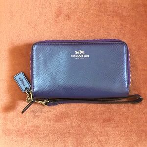 Coach Purple Wallet Wristlet